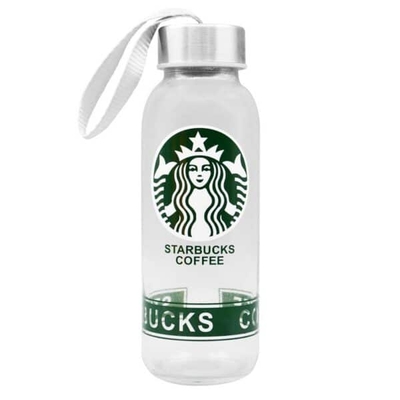 فلاسک استارباکس مدل Coffee شیشه ای ظرفیت ۰.۳ لیتر