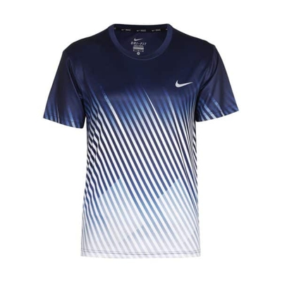 تیشرت ورزشی مردانه نایک مدل Dri Fit-1644 سرمه‌ای