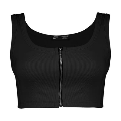 نیم تنه ورزشی زنانه زیپ دار نایک مدل mub-1011 مشکی