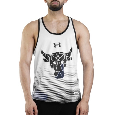 رکابی ورزشی مردانه آندر آرمور مدل Rock PY-1H315 سفید