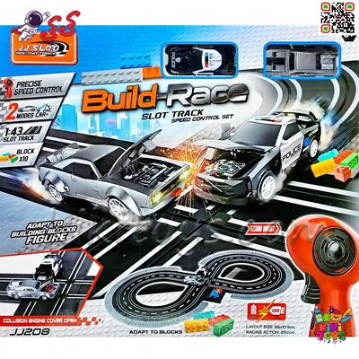 پیست ریسینگ مسابقه‌ای کنترلی دزد و پلیس مدل RACING TRACK JJ208