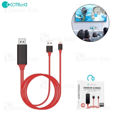 کابل HDMI به لایتنینگ کوتتسی Coteetci 33021 طول 2 متر