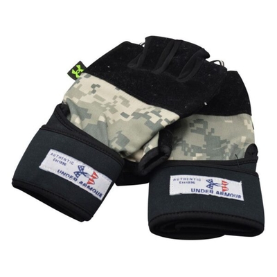 دستکش بدنسازی آندر آرمور مدل GDS-140 چریکی FREE SIZE