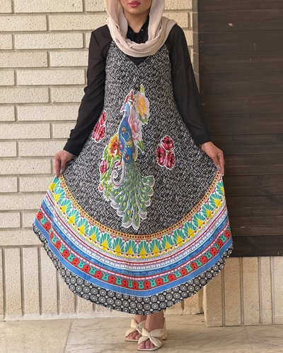 سارافون طرح طاووس 7035