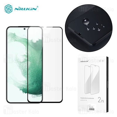 پک 2تایی محافظ صفحه خمیده تمام صفحه تمام چسب نیلکین Samsung Galaxy S22 5G Nillkin Impact Film Curved