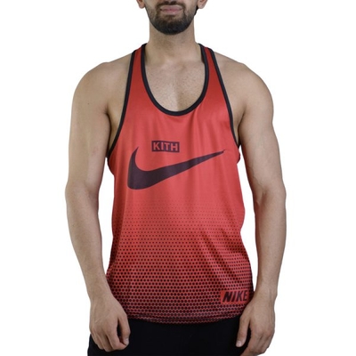 رکابی بدنسازی مردانه نایک مدل KITH قرمز