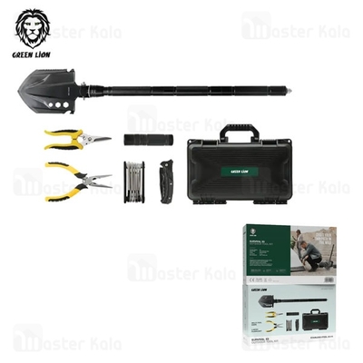 ست ابزار کمپینگ و بقا چندکاره گرین لاین Green Lion Survival X9 Outdoor Tool Kit GNSRX9TOOLBK