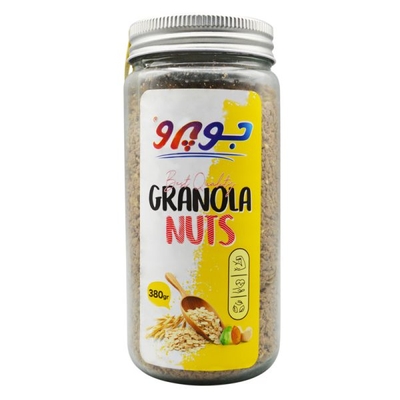 گرانولا شیشه ای جو پرو طعم مخلوط جو دو سرپرک و مغز دانه های خوراکی ۳۸۰ گرمی