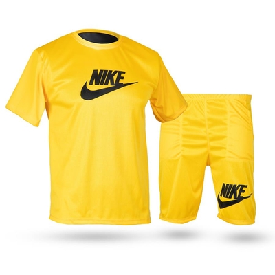 ست تیشرت و شلوارک مردانه YELLOW NIKE مدل 1900