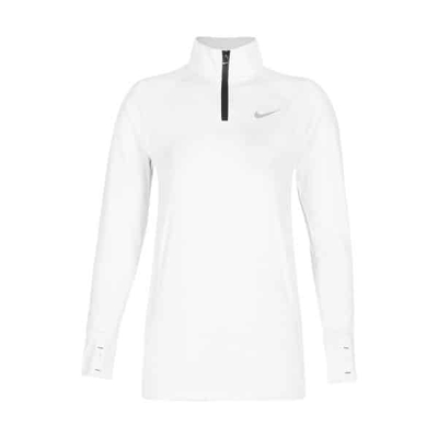بلوز نیم زیپ ورزشی زنانه نایک مدل mub-805 سفید