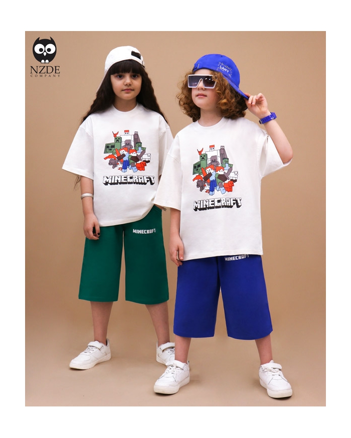 تیشرت شلوارک بگ استایل MINECRAFT NZDE