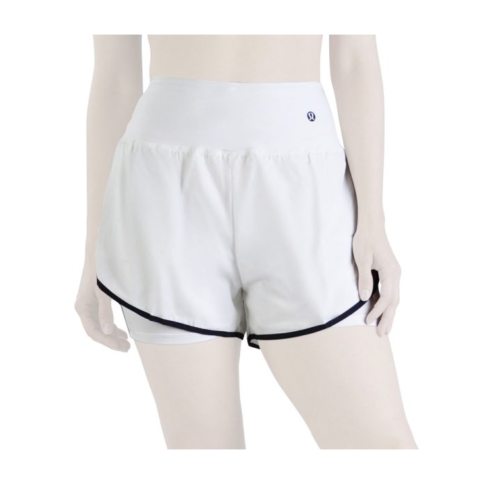 شلوارک کشاله دار ورزشی زنانه لولولمون مدل ۰۲۶ سفید