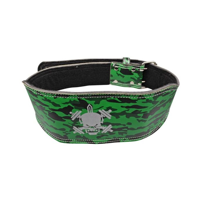 کمربند بدنسازی دمبل اسکلتی مدل GDS-56810 سگکی چریکی سبز