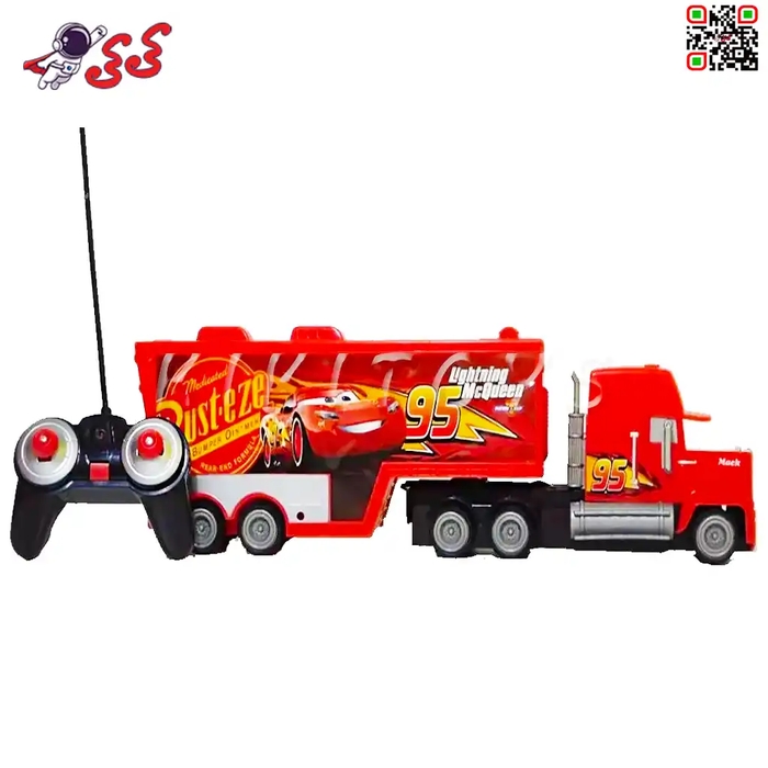 تریلی کنترلی مک کویین اسباب بازی بزرگ MACK TRANSPORTER 757