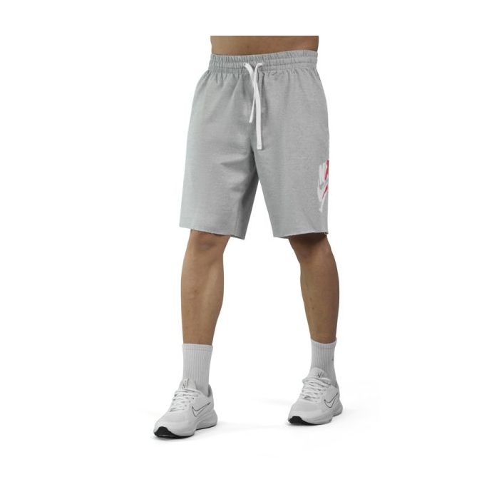 شلوارک ورزشی مردانه نایک جردن مدل Dri Fit-4296 طوسی روشن