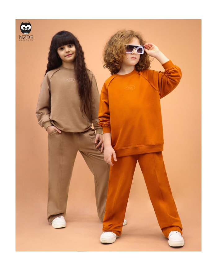 بلوز شلوار آستین رگلان colorful NZDE