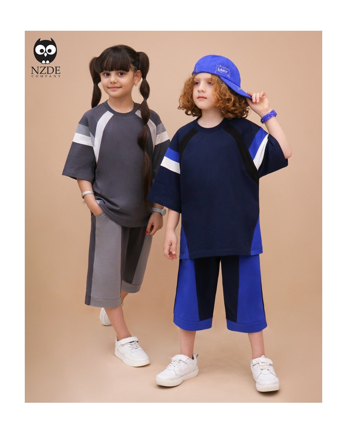 تیشرت شلوارک آستین رگلان  NZDE Active star