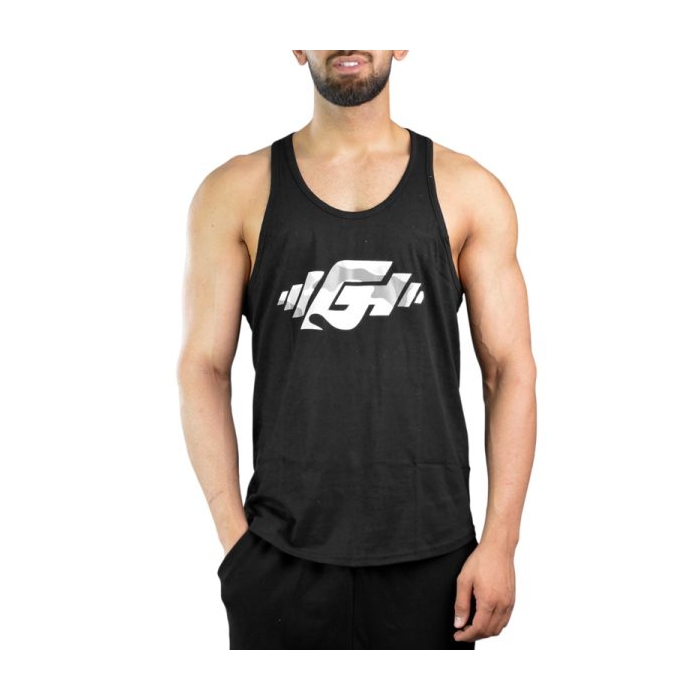 ‫رکابی بدنسازی مردانه G WEAR مدل L-WG چریکی مشکی