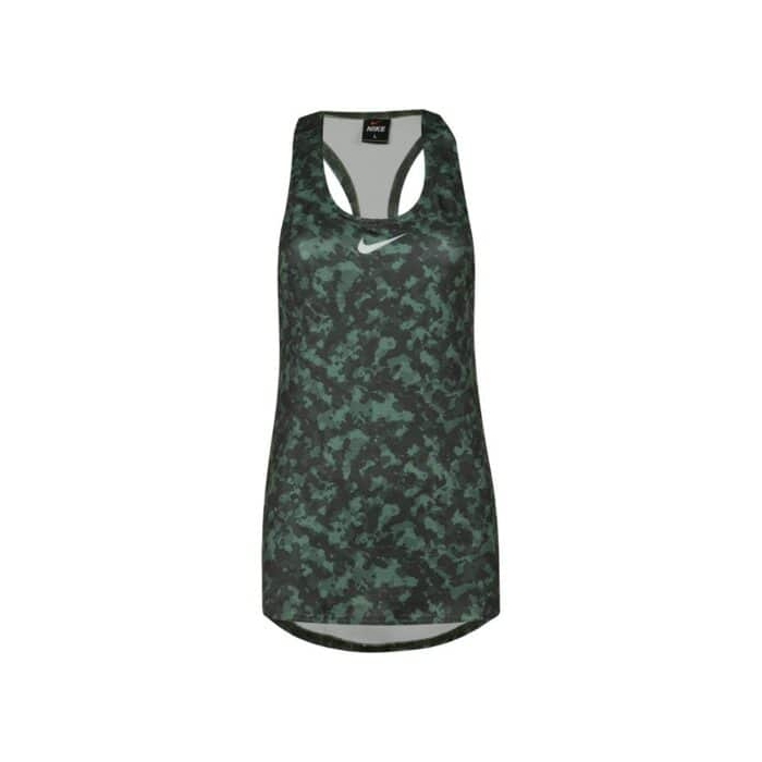 تاپ ورزشی زنانه نایکی مدل MuB-195 طرح چریکی سبز