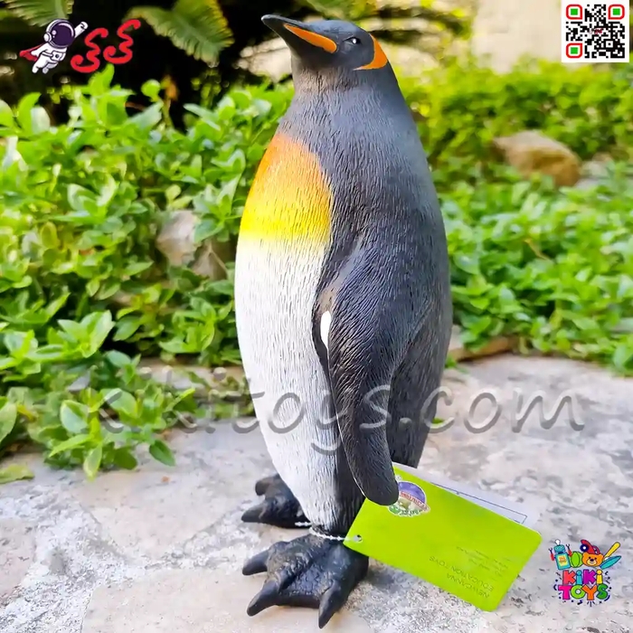 فیگور حیوانات ماکت پنگوئن امپراتور اسباب بازی نرم و گوشتی بزرگ Penguin figure X109