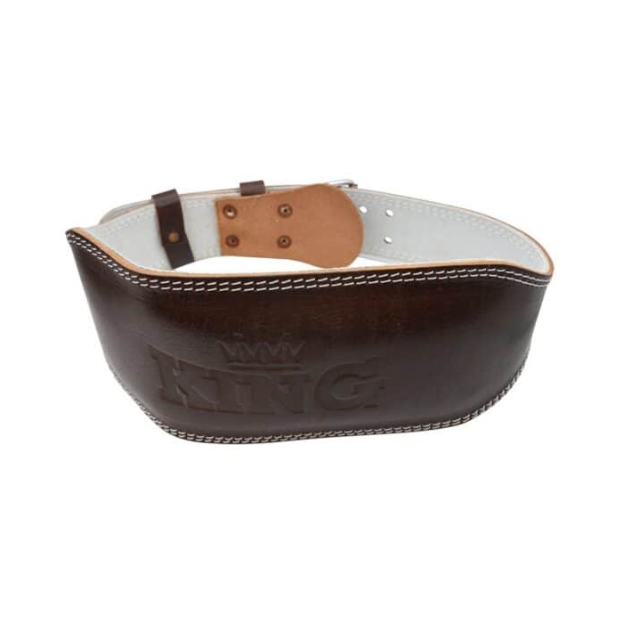 کمربند بدنسازی کینگ مدل wide-2022 سگکی قهوه ای تیره