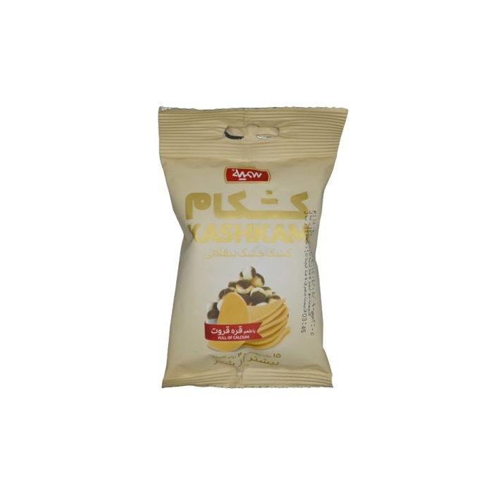 کشک خشک تنقلاتی کشکام سمیه با طعم قره قروت ۲۵ گرمی