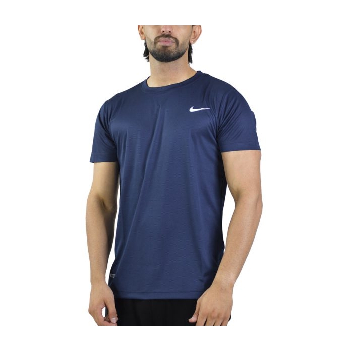 تیشرت ورزشی مردانه نایک مدل DS-JDI-4E0668 سرمه ای