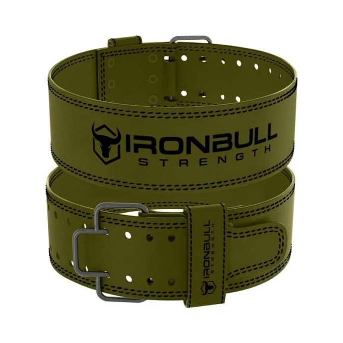 کمربند بدنسازی و پاورلیفتینگ آیرون بول مدل Strength-2022 سگکی سبز