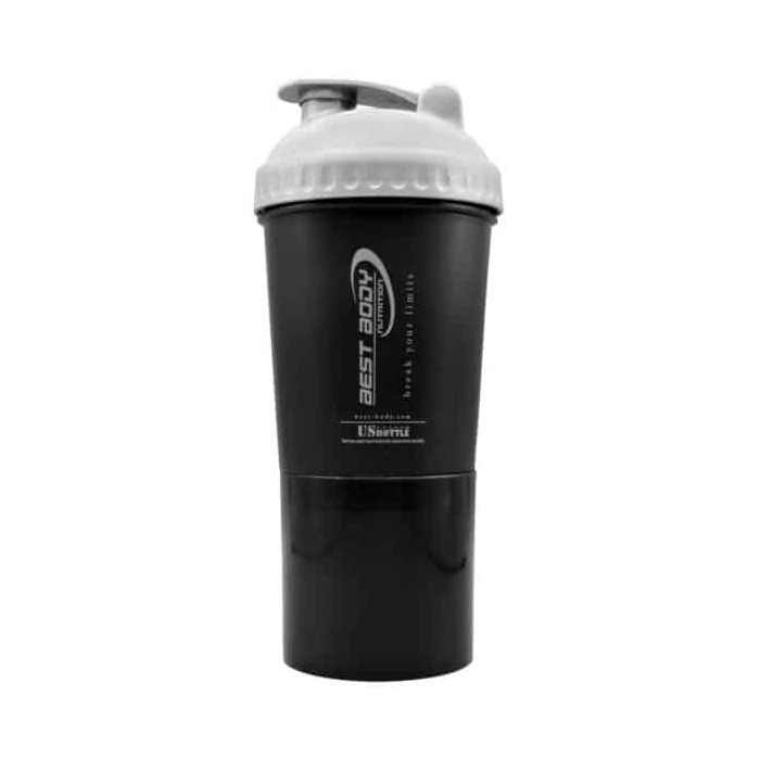 شیکر ورزشی دو تیکه بست بادی مدل US Bottel ظرفیت ۰.۶ لیتر بهمراه انرژی باکس