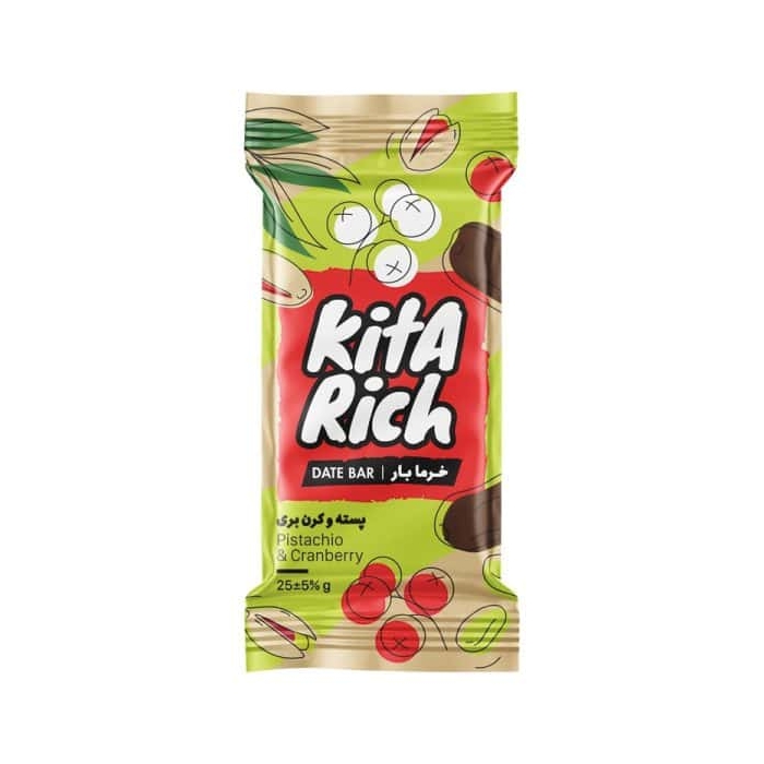 خرما بار پسته و کرن بری کیتاریچ ۲۵ گرمی