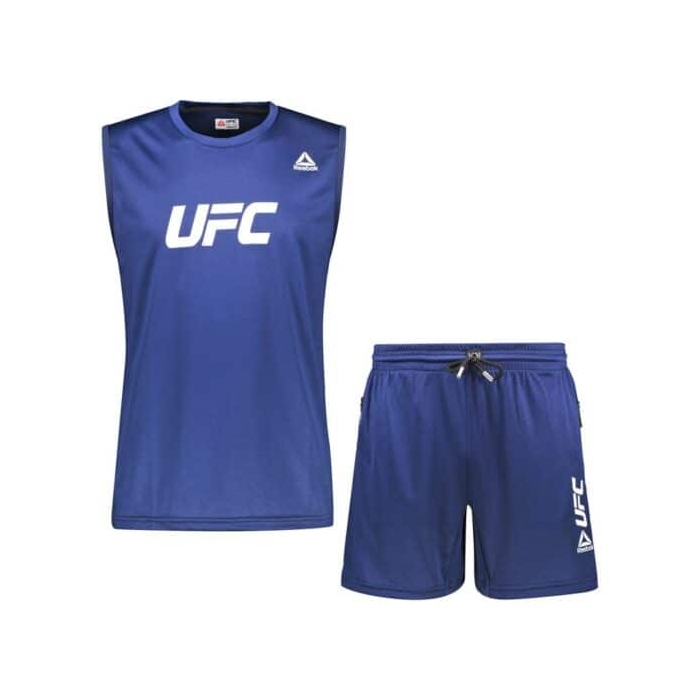 ست رکابی و شلوارک ورزشی مردانه ریباک مدل DS-UFC 3080 آبی