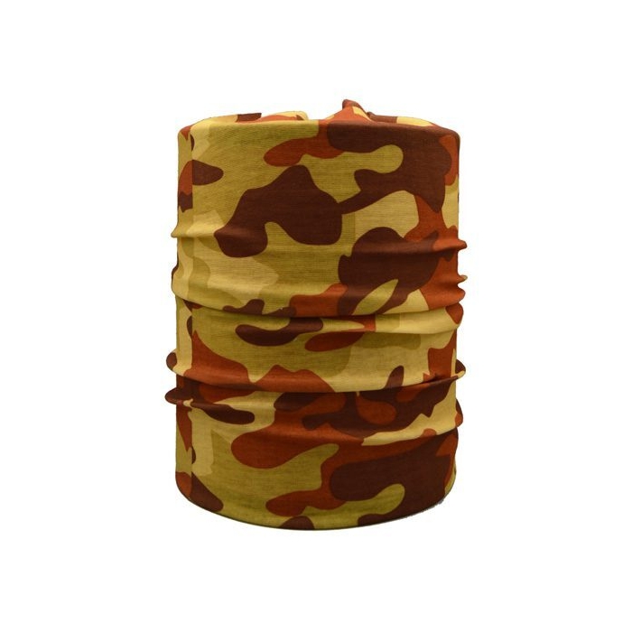 اسکارف و دستمال سر و گردن مدل ۱۱۰۷۳ چریکی قهوه ای