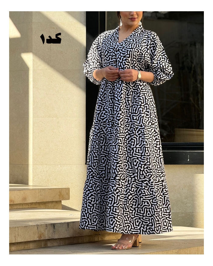 پیراهن لینن الا 6081