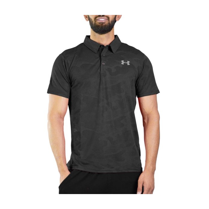پولوشرت ورزشی مردانه آندر آرمور مدل HEATGEAR-286 چریکی مشکی