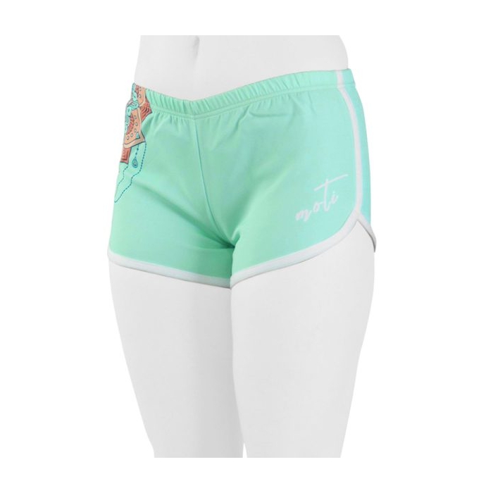 شلوارک ورزشی زنانه موتی فیزیک مدل MTP-1J475 آدامسی