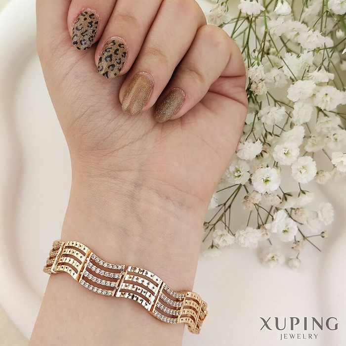 دستبند نگین‌دار طرح‌طلا ژوپینگ