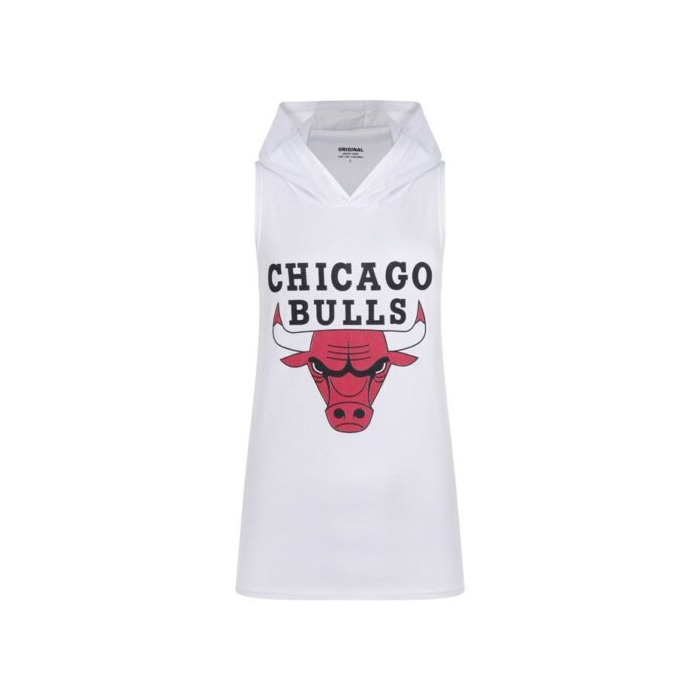 رکابی کلاهدار ورزشی مردانه شیکاگو بولز مدل PY-Bulls 1408 سفید