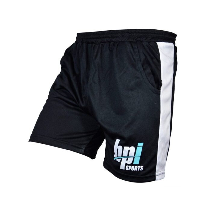 شلوارک ورزشی مردانه بی پی آی مدل PY-9912 مشکی خط سفید