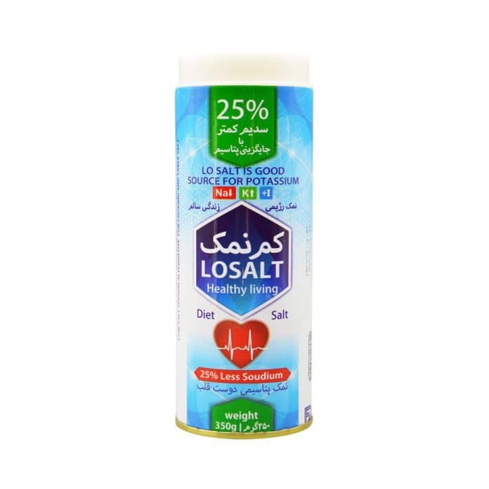 نمک رژیمی لو سالت پتاسیم دار (کم سدیم) ۳۵۰ گرمی