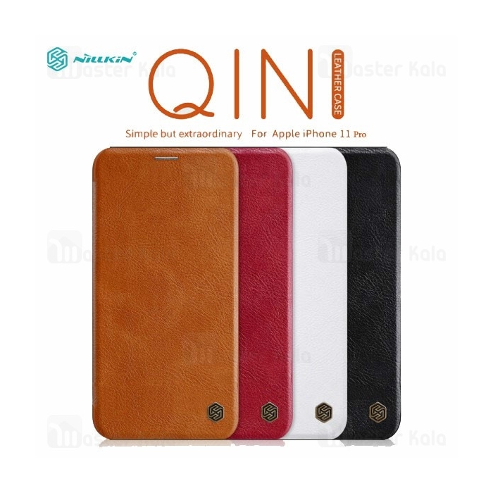 کیف چرمی نیلکین اپل آیفون Apple iPhone 11 Pro Nillkin Qin Leather Case