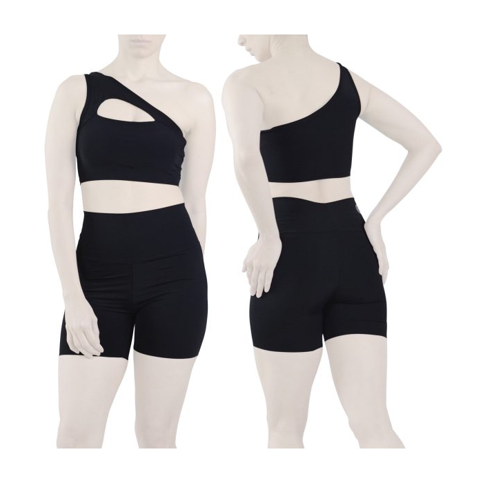 ست نیم تنه و کشاله بند ورزشی زنانه لولولمون مدل ۷۱۰۲ مشکی