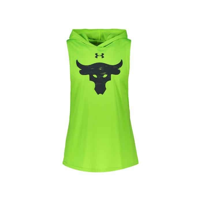 رکابی بدنسازی کلاهدار آندر آرمور مدل راک KACH سبز