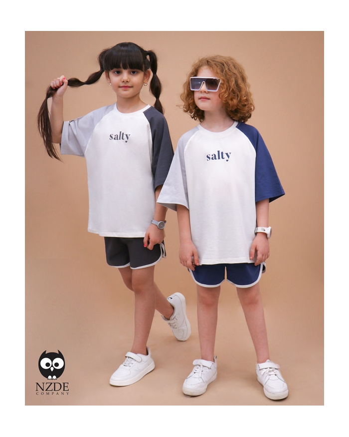 تیشرت شلوارک آستین رگلان Salty NZDE