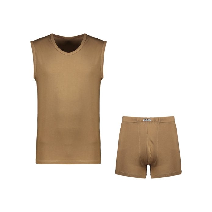 ست لباس زیر مردانه نیو گیفت مدل ۲A0806 قهوه ای