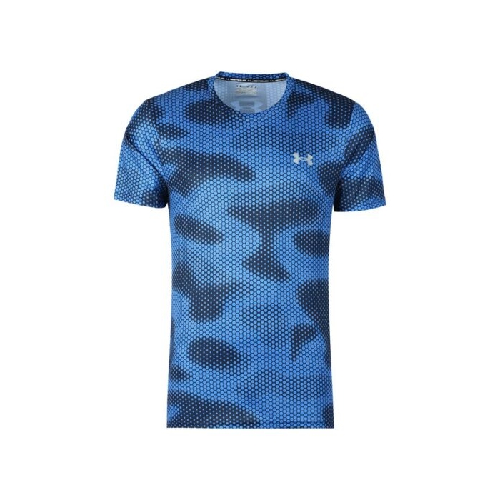 تیشرت ورزشی مردانه آندر آرمور مدل HeatGear-3940 چریکی آبی