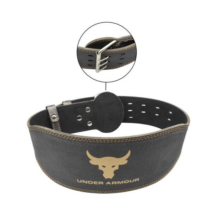 کمربند بدنسازی آندر آرمور عرض سگک ۸cm مدل ELM- 403H0390 سگکی طوسی شاین دار