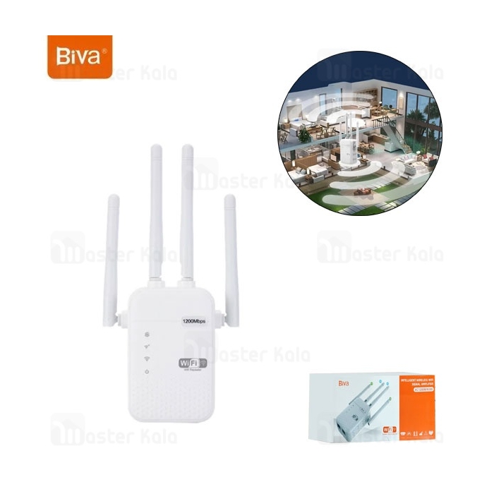 تقویت کننده آنتن وای فای بیوا Biva Inteligent Wireless WiFi Signal Amplifier AC1200 N300