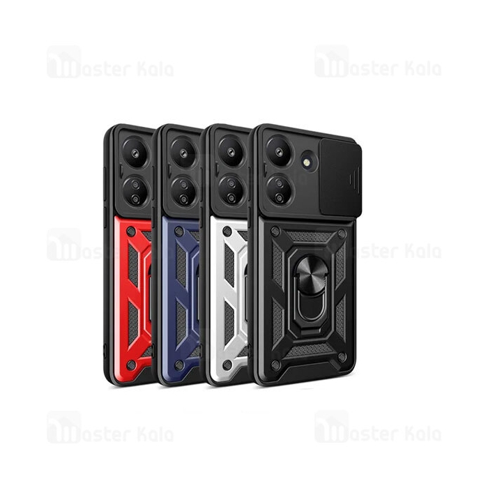 گارد محافظ ضد ضربه انگشتی Xiaomi Redmi 13C / Poco C65 SHUNIJA Case دارای محافظ دوربین