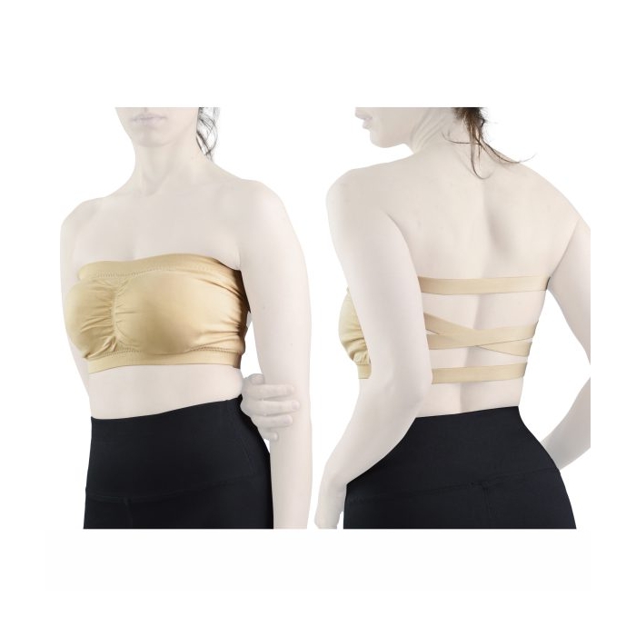 دکلته ورزشی زنانه مدل ۴C0428 نخودی