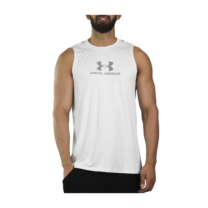 رکابی ورزشی مردانه آندر آرمور مدل mub-8120 سفید